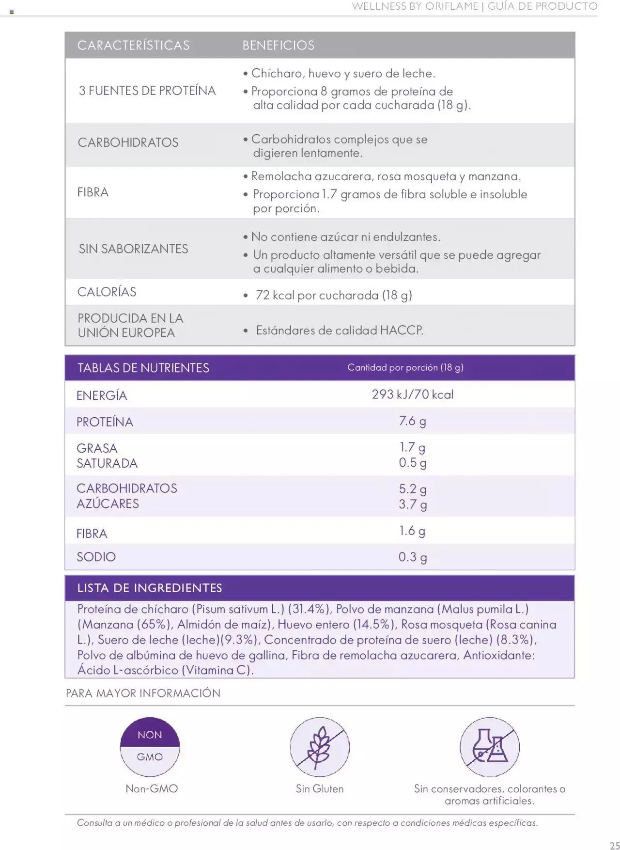 Catálogo de Oriflame - Guía de Producto Wellness 10 de noviembre al 31 de diciembre 2024 - Pagina 25