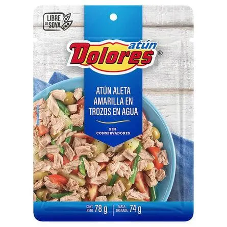 Atún Dolores En Agua Pouch 78g