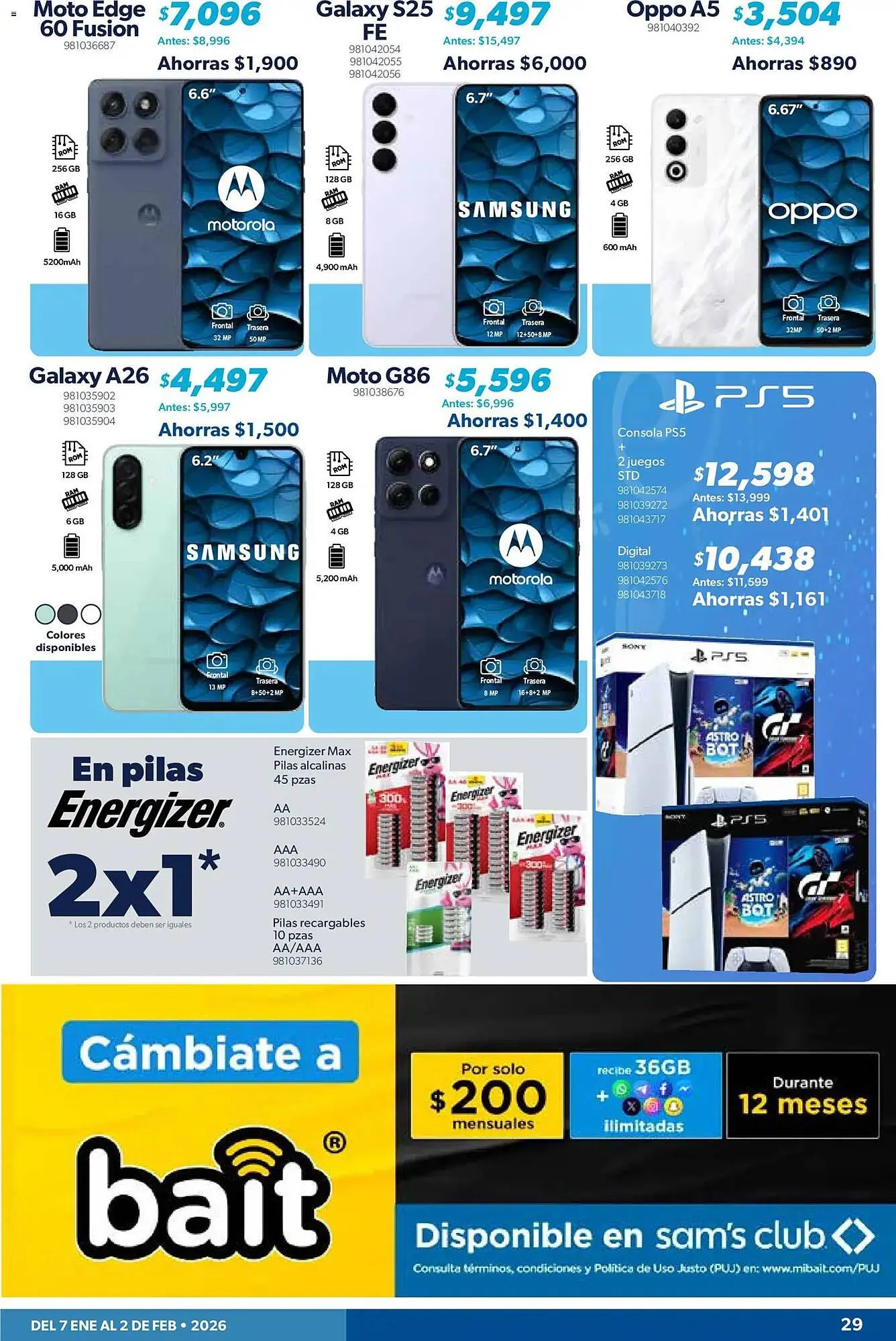 Catálogo de Catálogo Sam's Club 7 de enero al 3 de febrero 2026 - Pagina 29
