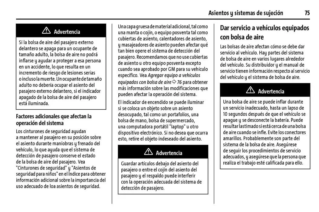 Catálogo de Cheyenne 2025 Manual del propietario 22 de enero al 31 de diciembre 2025 - Pagina 76