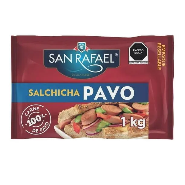 Salchicha de pavo San Rafael 1 kg