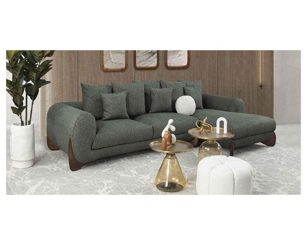 Sala Modular Derecha Weston Verde (Boal)