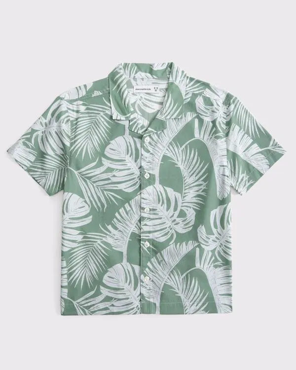 resort short-sleeve poplin shirt