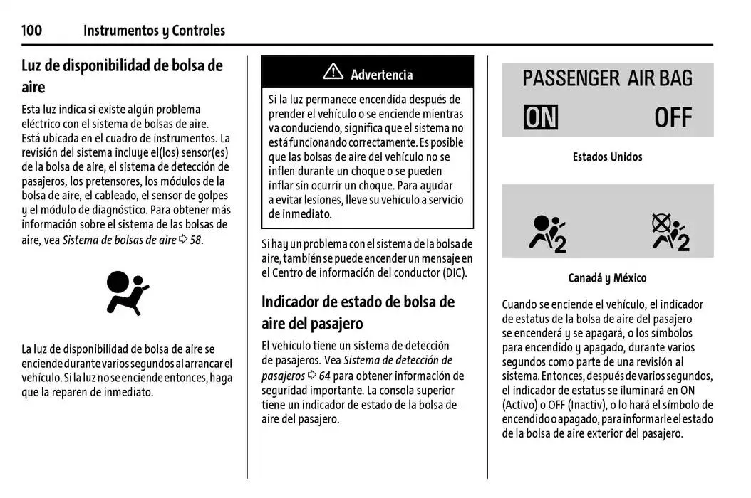 Catálogo de Chevrolet Corvette Stingray Manual del propietario 22 de enero al 31 de diciembre 2025 - Pagina 101