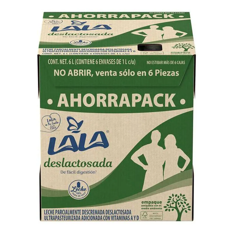 Lala Leche Deslactosada 6 Pack 6 L