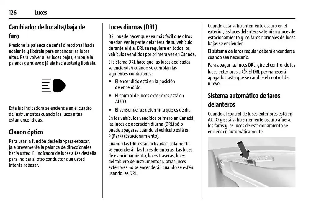 Catálogo de Chevrolet Corvette Stingray Manual del propietario 22 de enero al 31 de diciembre 2025 - Pagina 127