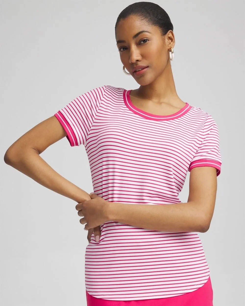 Zenergy® UPF Knit Stripe Tee
