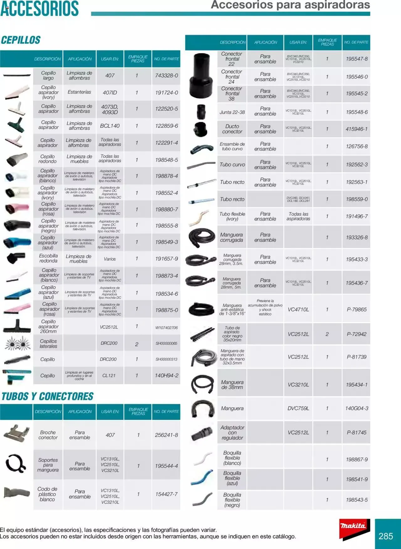 Catálogo de Makita Ofertas Accesorios 5 de septiembre al 31 de diciembre 2023 - Pagina 285