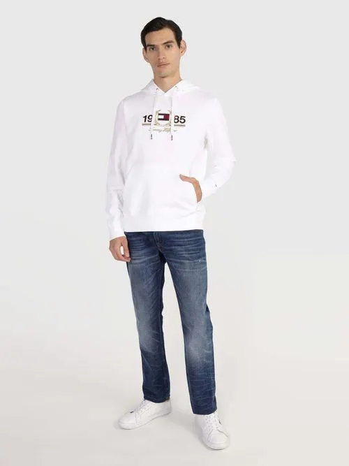 Sudadera con capucha con cordón y logo de hombre Tommy Hilfiger