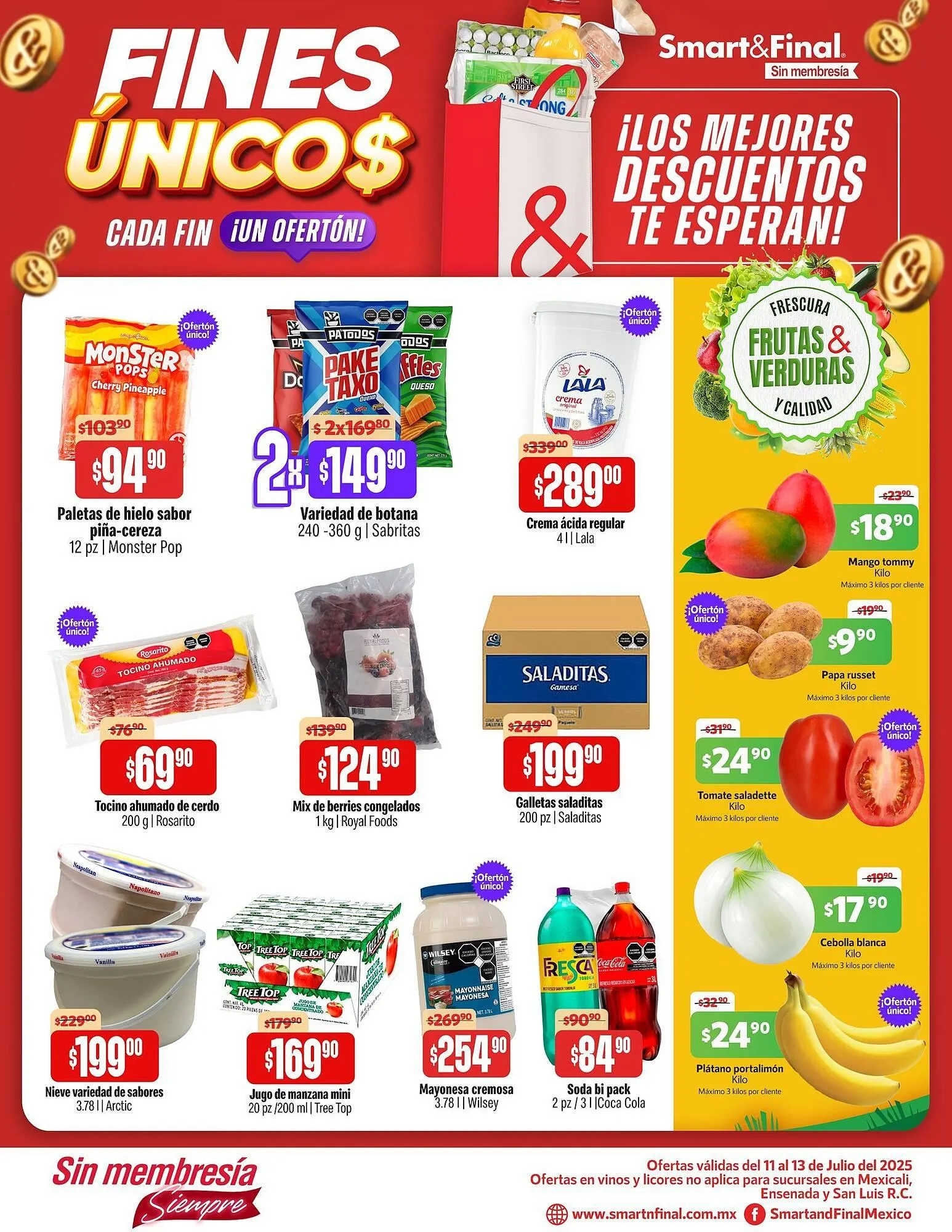 Catálogo de Catálogo Smart & Final 11 de julio al 13 de julio 2025 - Pagina 1