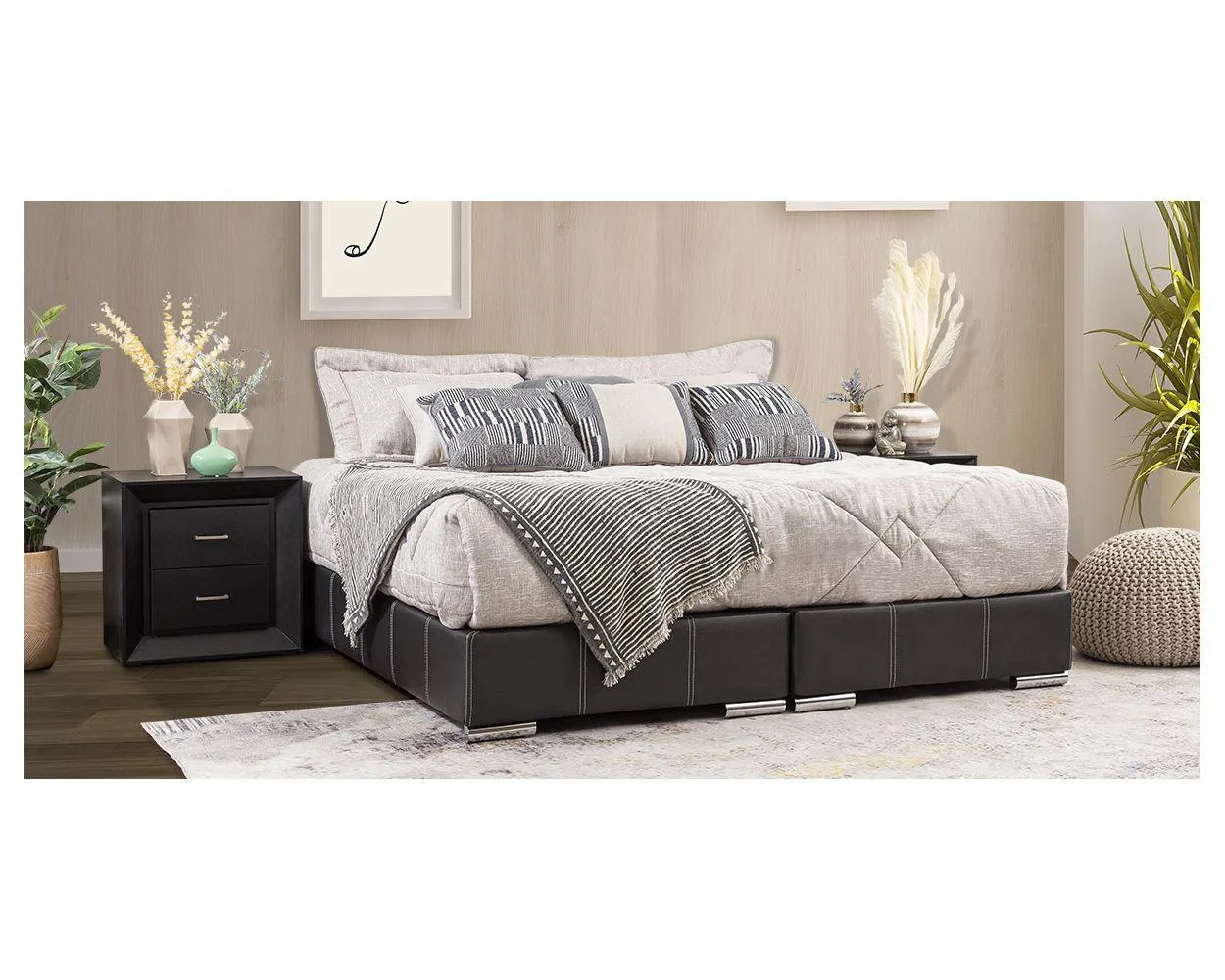 Base De Cama King Size Vielka Negro