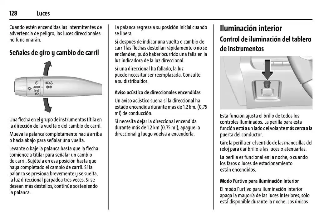 Catálogo de Chevrolet Corvette Stingray Manual del propietario 22 de enero al 31 de diciembre 2025 - Pagina 129