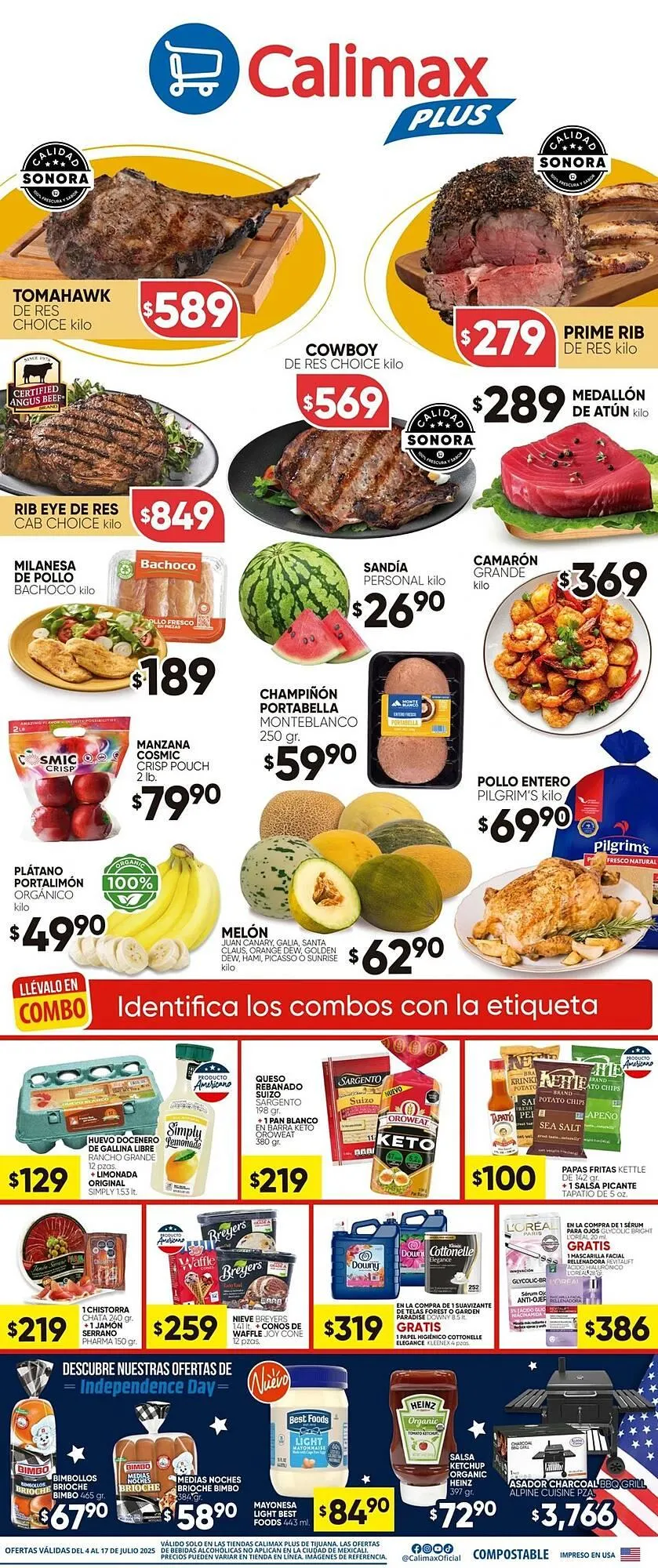 Catálogo de Catálogo Calimax 4 de julio al 17 de julio 2025 - Pagina 1