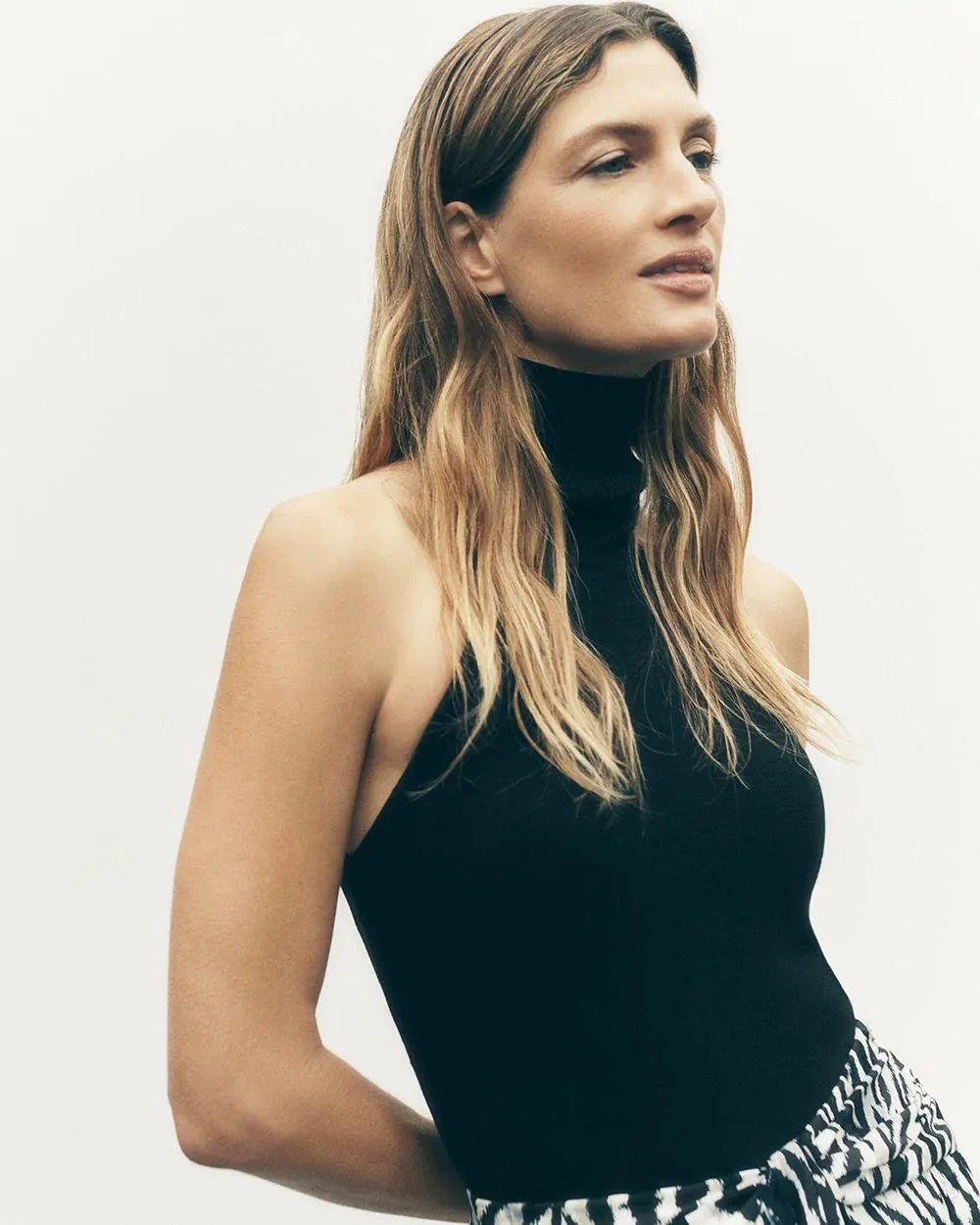 Halter Turtleneck Sweater