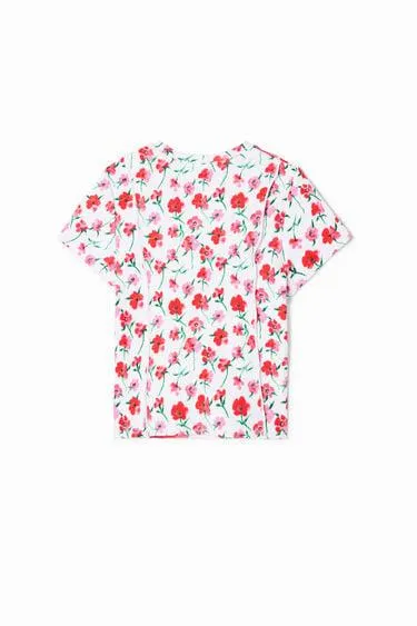 Camiseta patch flores