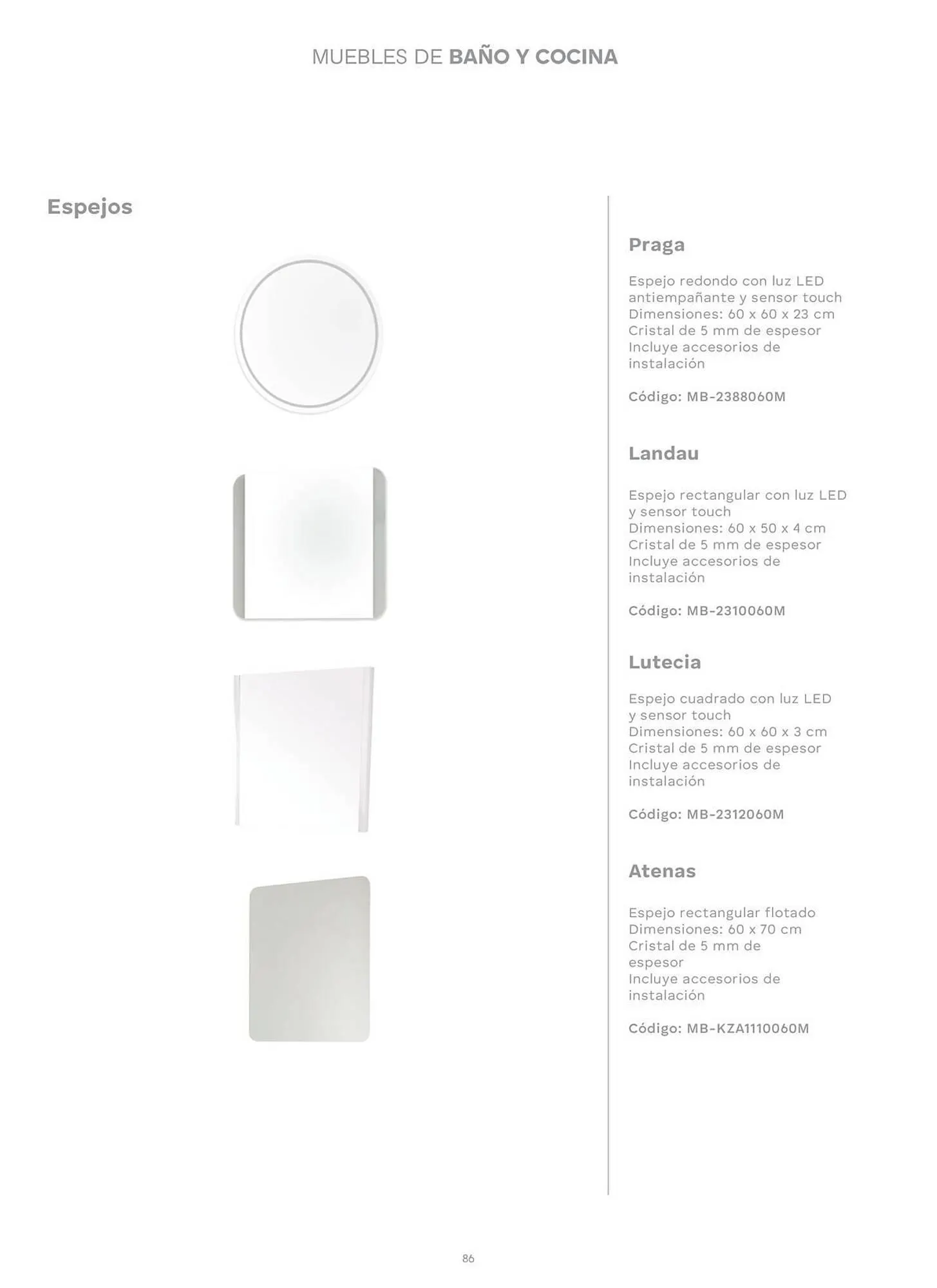 Catálogo de Catálogo Interceramic 3 de octubre al 3 de octubre 2026 - Pagina 86