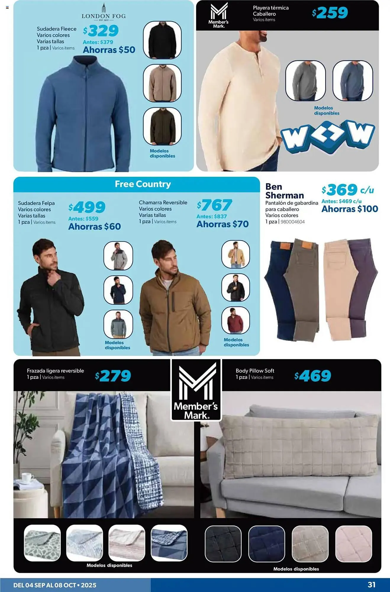 Catálogo de Catálogo Sam's Club 4 de septiembre al 8 de octubre 2025 - Pagina 31