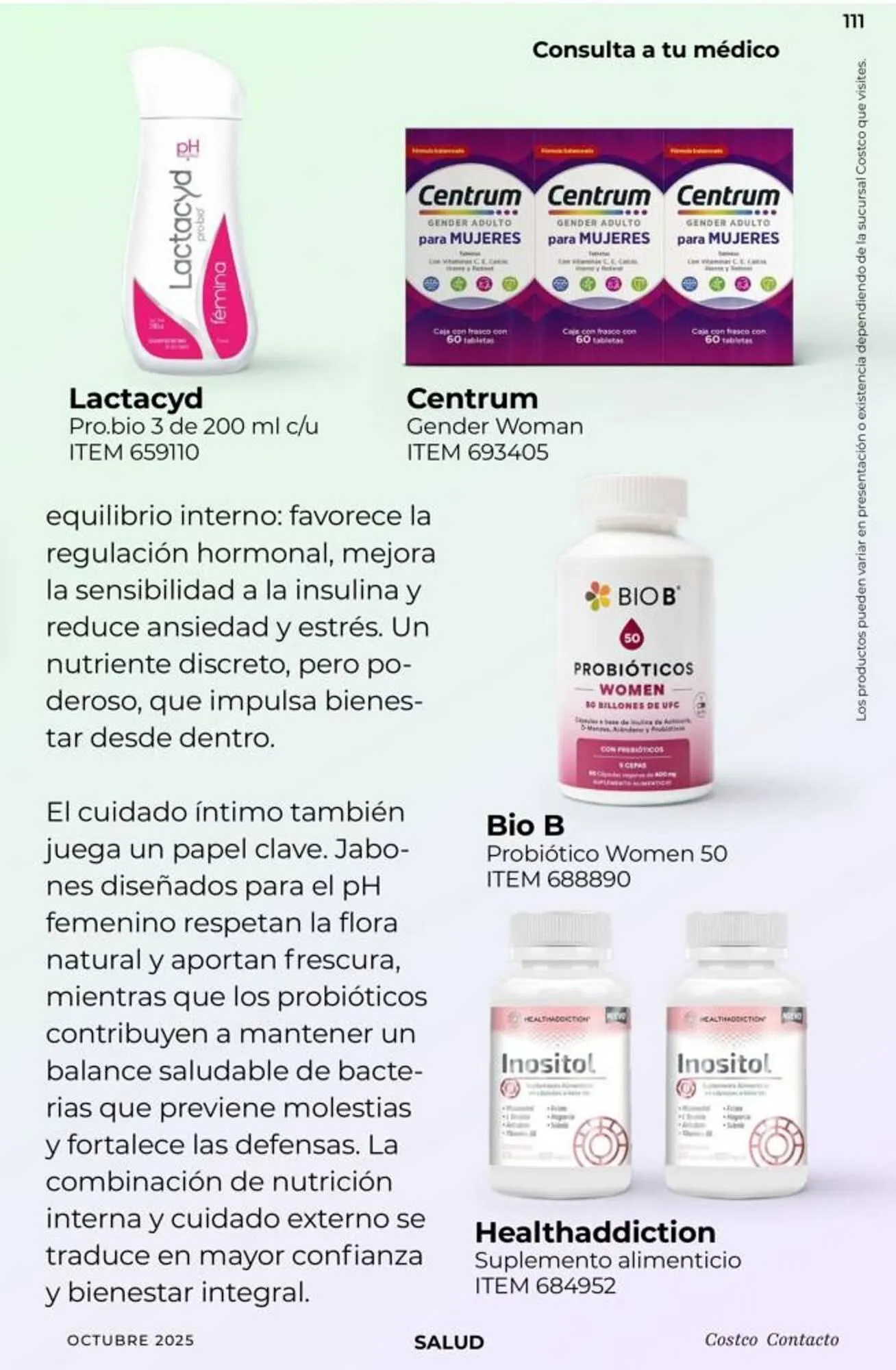 Catálogo de Catálogo Costco 8 de octubre al 31 de octubre 2025 - Pagina 111