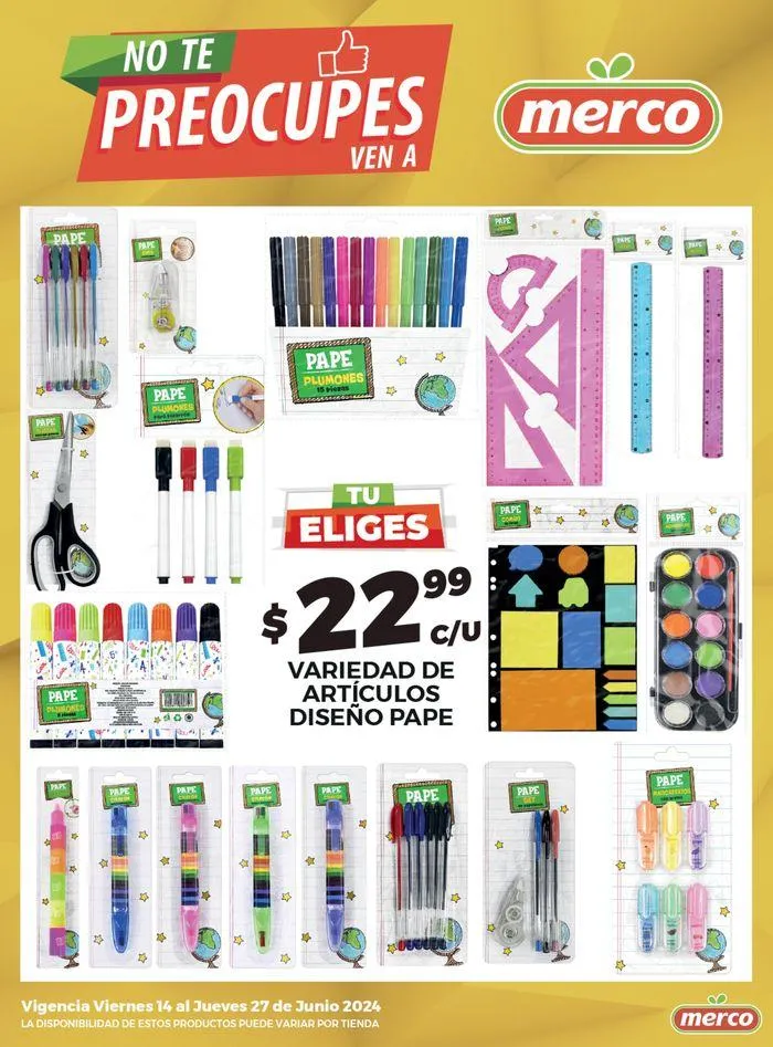 Catálogo de No te preocupes ven a Merco 14 de junio al 27 de junio 2024 - Pagina 1