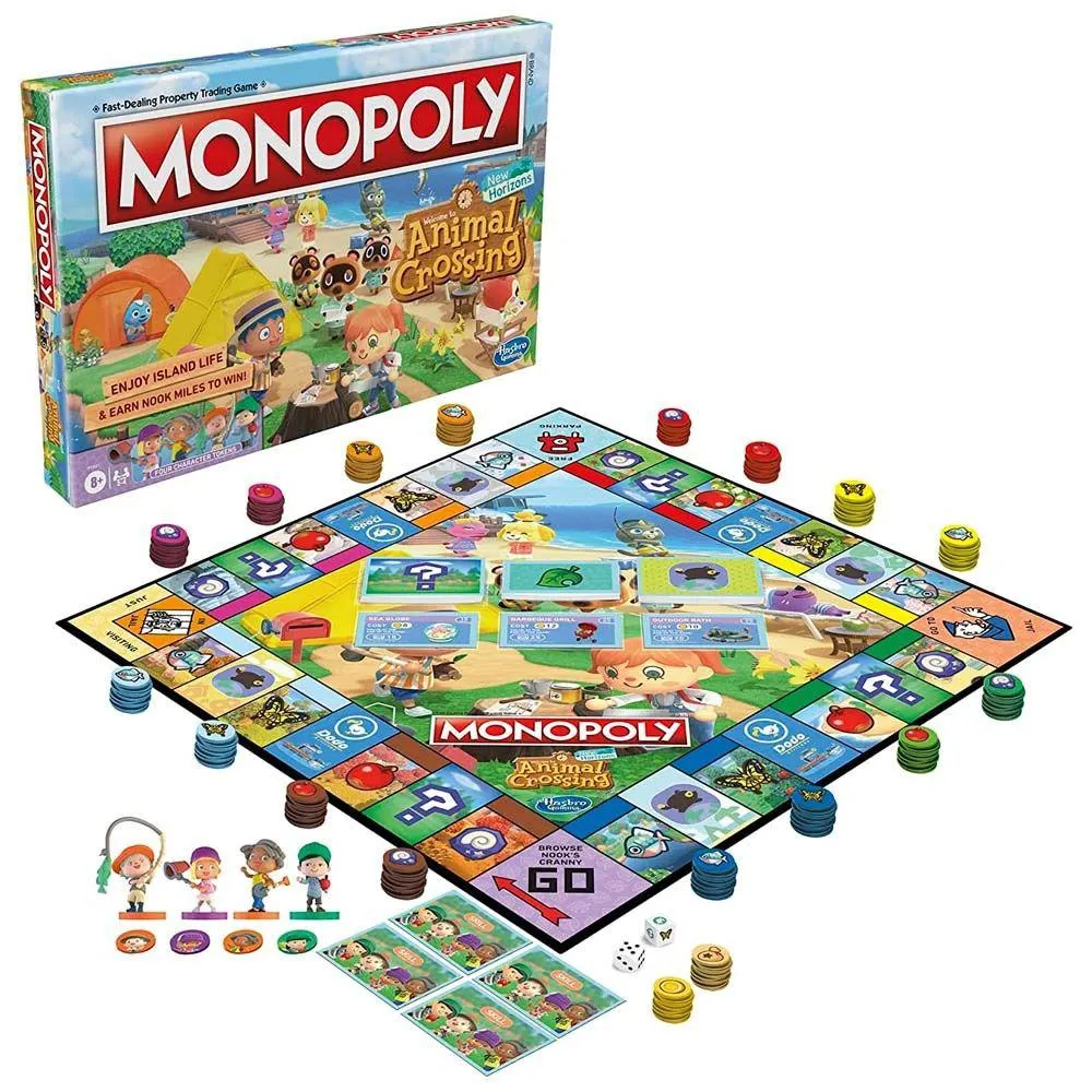 Juego de Mesa Monopoly Animal Crossing Hasbro Gaming F1661