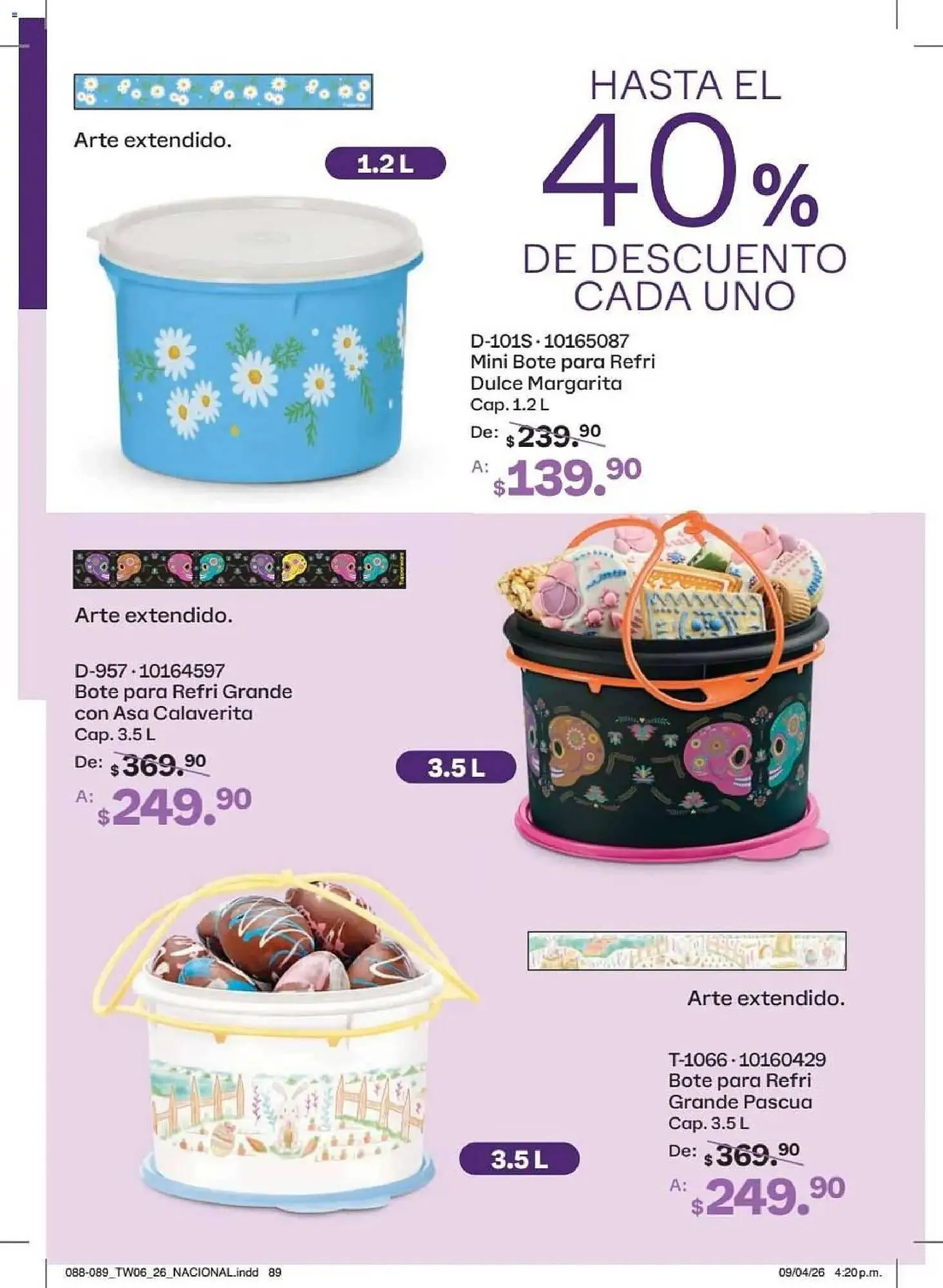 Catálogo de Catálogo Tupperware 18 de mayo al 14 de junio 2026 - Pagina 89