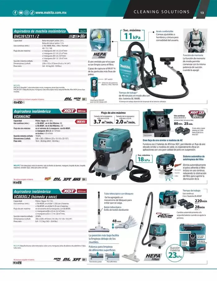 Catálogo de Catálogo de Aspiradoras 8 de enero al 31 de diciembre 2025 - Pagina 13