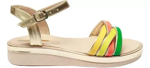 Huaraches Para Niñas Paula Multicolor De Tiras Fareli