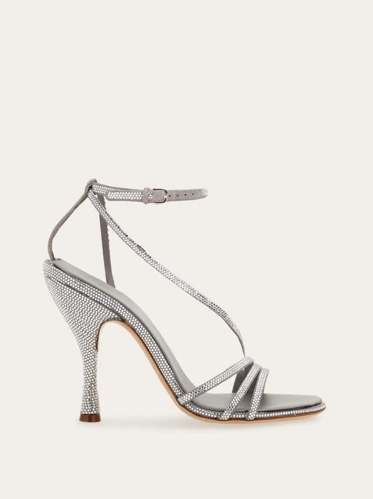 Sandalias con micro cristales