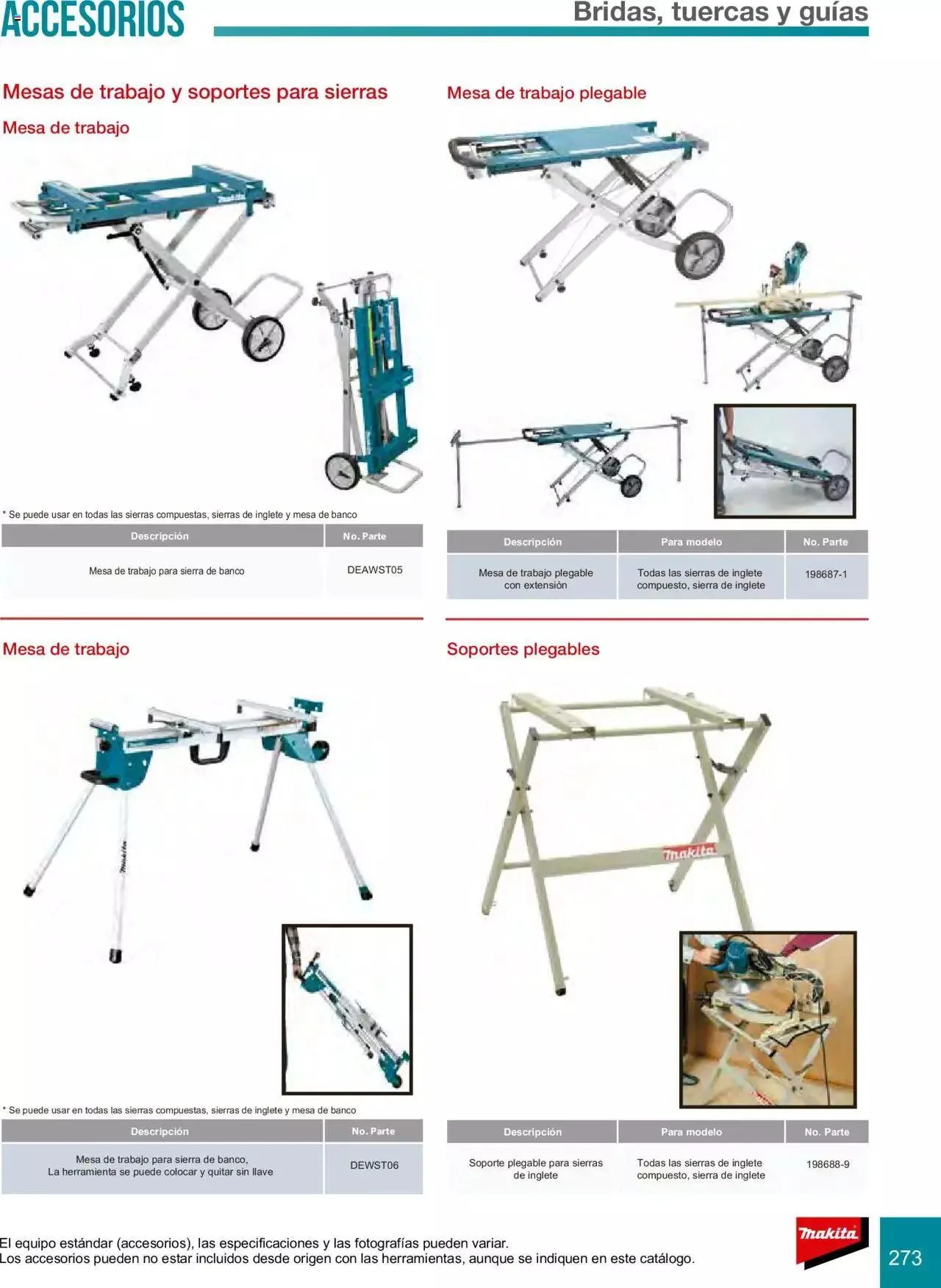 Catálogo de Makita Ofertas Accesorios 5 de septiembre al 31 de diciembre 2023 - Pagina 273