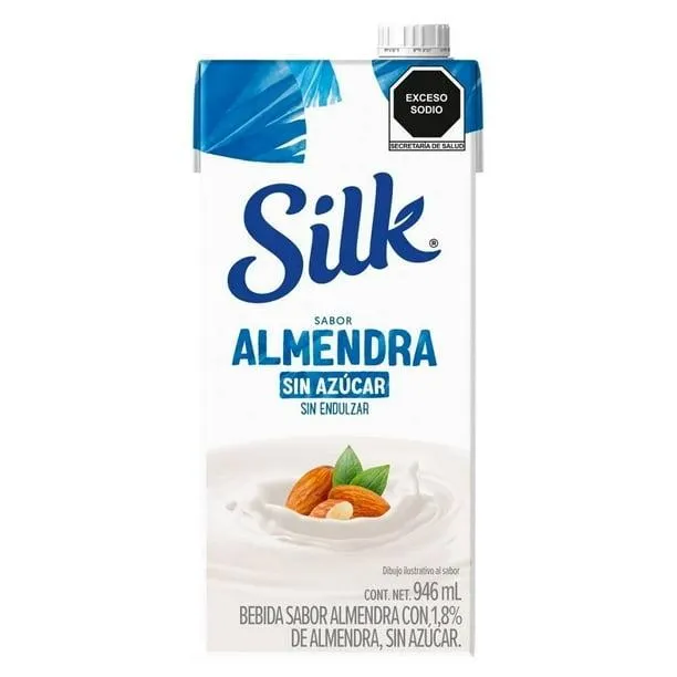 Bebida vegetal Silk sabor almendra sin azúcar 946 ml