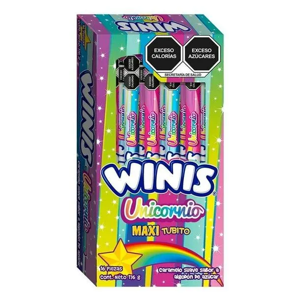 Caramelo suave Winis unicornio sabor algodón de azúcar 176 g