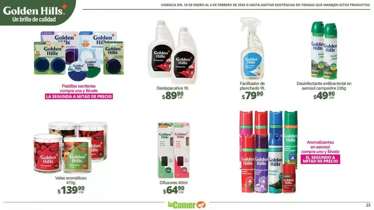 Catálogo de LIMPIA , Desinfecta, organiza, AHORRA 10 de enero al 6 de febrero 2025 - Pagina 23