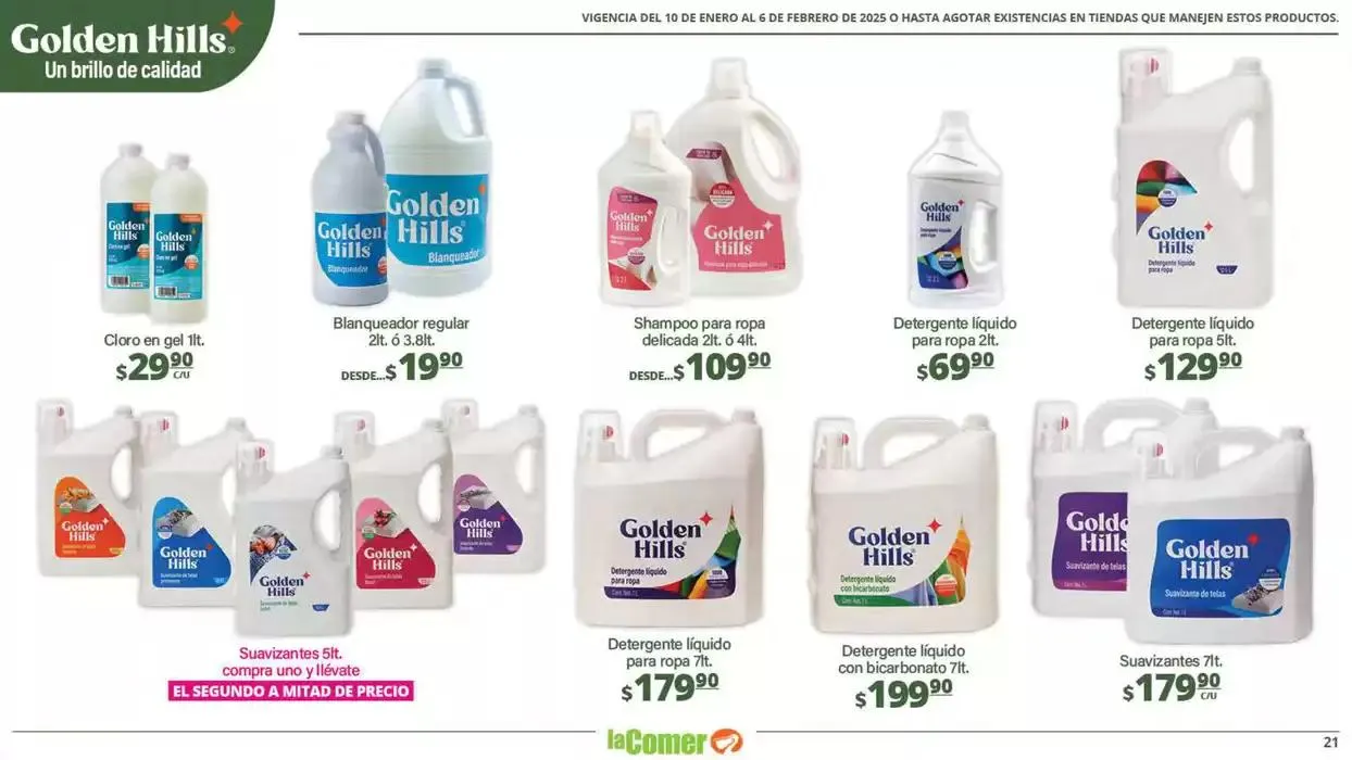 Catálogo de LIMPIA , Desinfecta, organiza, AHORRA 10 de enero al 6 de febrero 2025 - Pagina 21