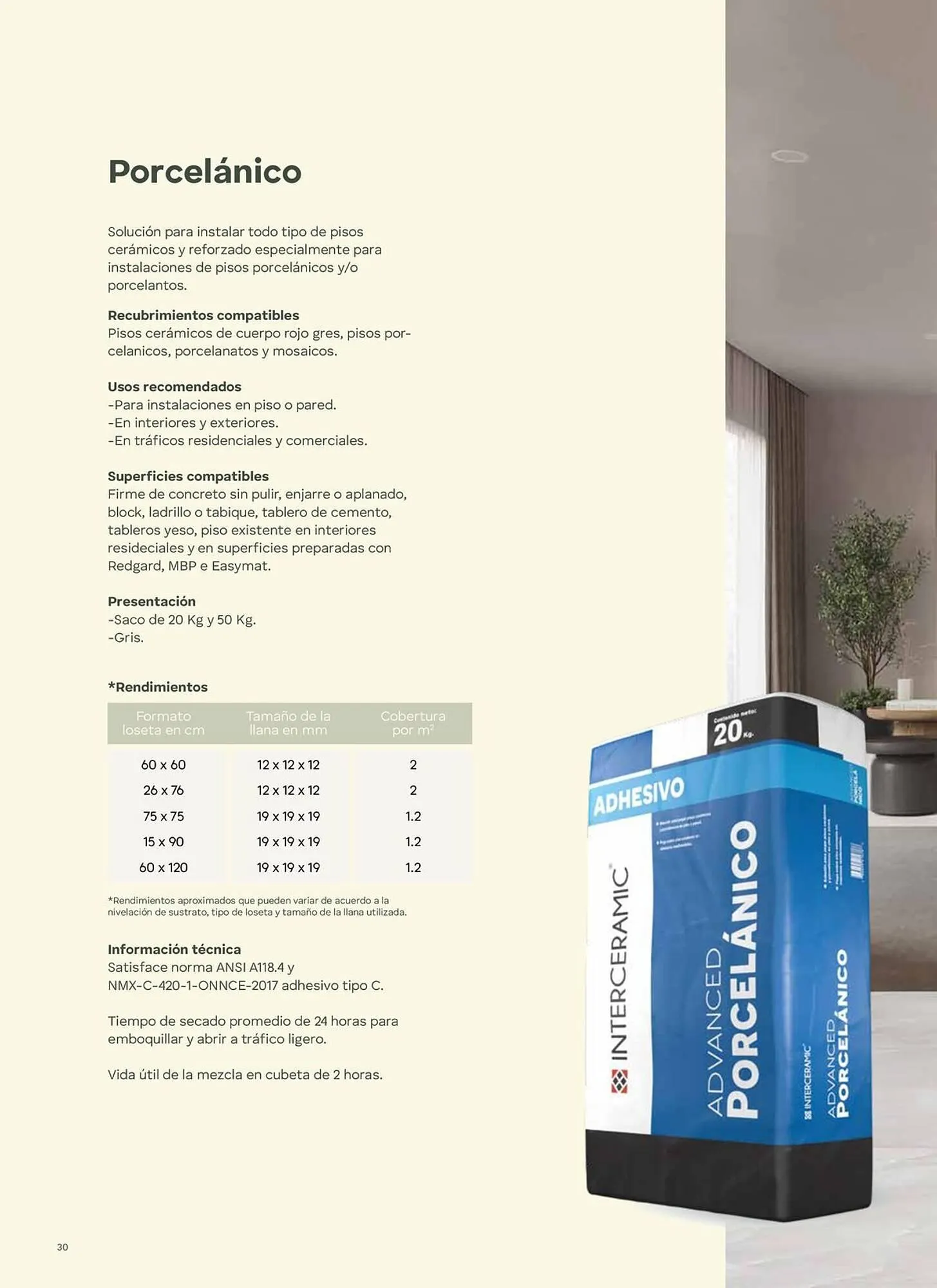 Catálogo de Catálogo Interceramic 3 de octubre al 3 de octubre 2026 - Pagina 30