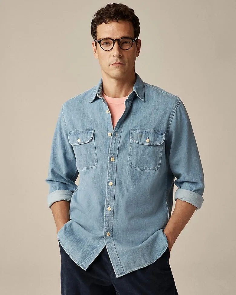 Midweight denim workshirt