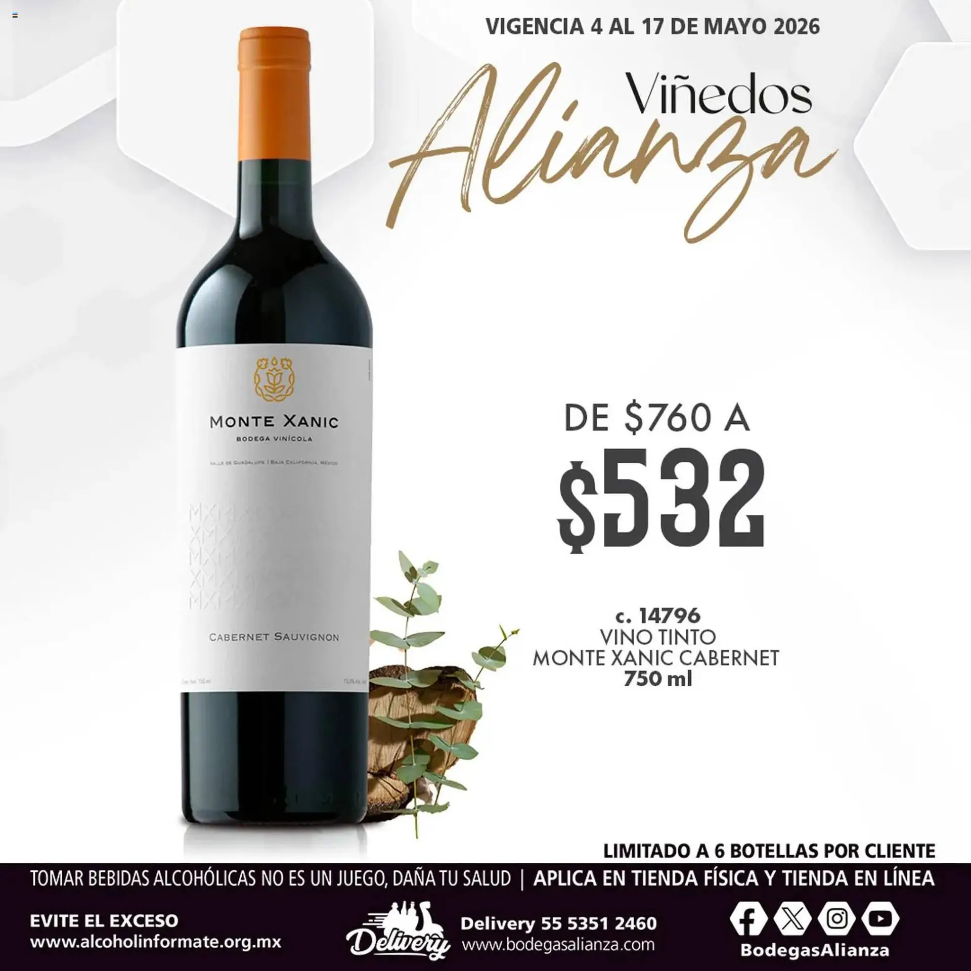Catálogo de Folleto Bodegas Alianza 4 de mayo al 17 de mayo 2026 - Pagina 1