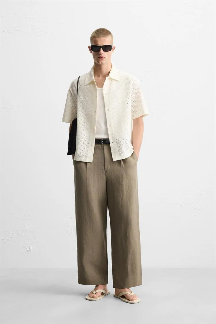 CAMISA JACQUARD GEOMÉTRICO