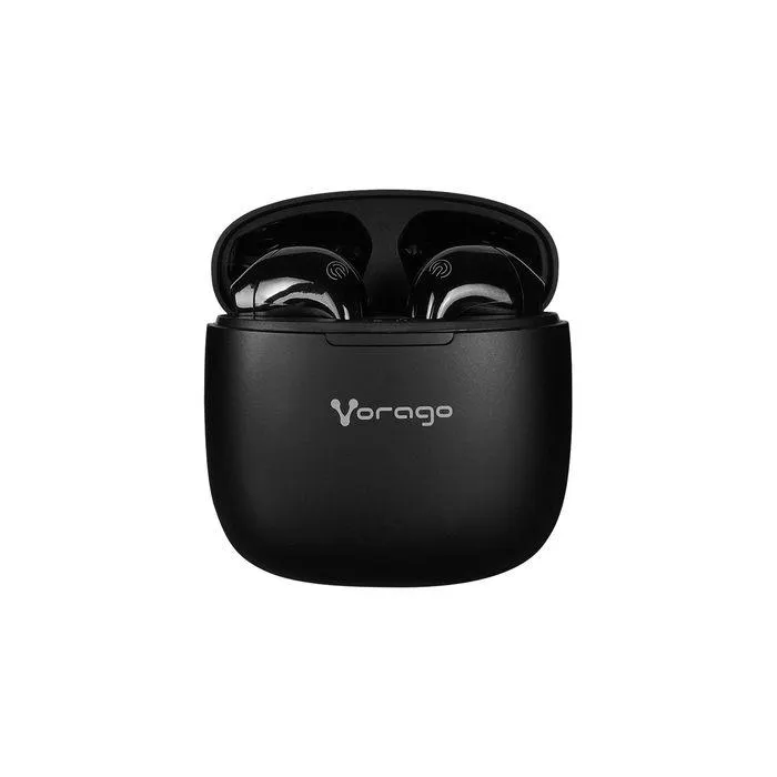 Audifonos Tws Vorago Esb-305 Intrauriculares Control Tactil Ipx6 Bluethooth 5.3 28 Hrs De Batería
