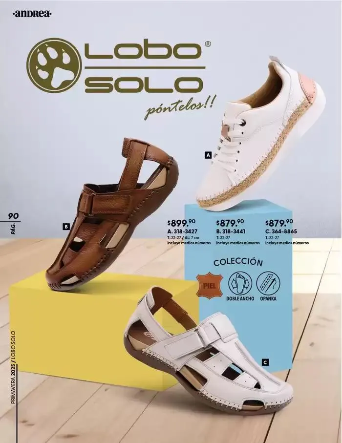 Catálogo de ANDREA | CALZADO CONFORT 26 de enero al 24 de mayo 2025 - Pagina 90