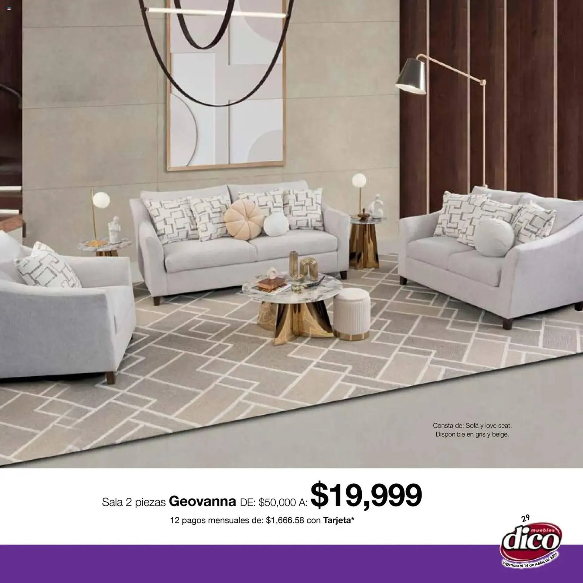 Catálogo de Catálogo Muebles Dico 15 de abril al 30 de abril 2026 - Pagina 29