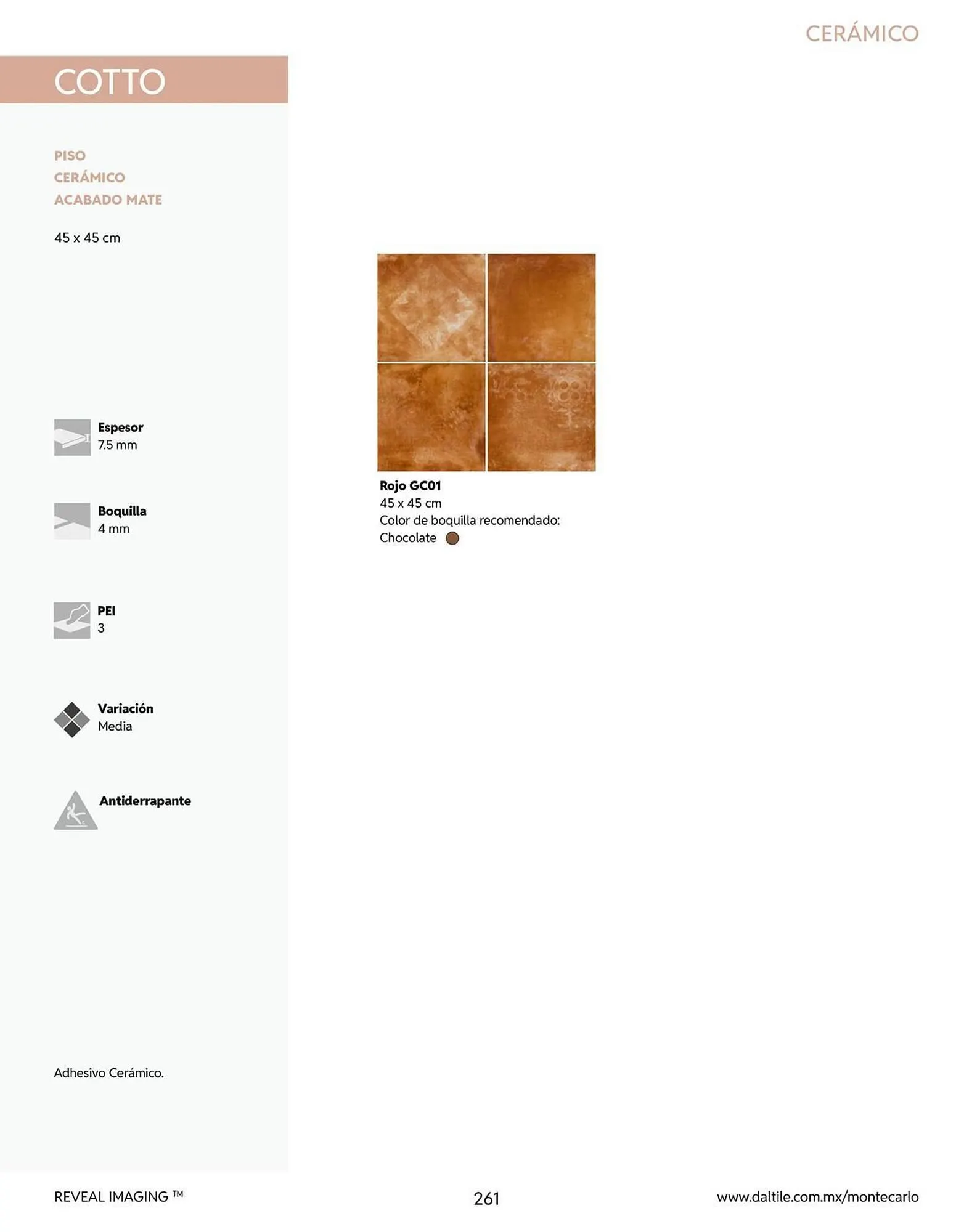 Catálogo de Catálogo Daltile 13 de enero al 31 de diciembre 2026 - Pagina 261