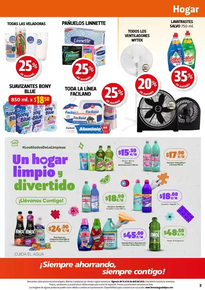 Catálogo de Boletín Farmacias Guadalajara  15 de abril al 1 de mayo 2025 - Pagina 3