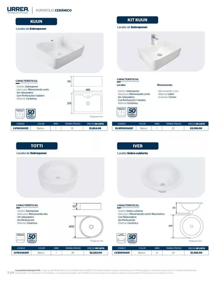Catálogo de Catálogo Residencial 2025 28 de febrero al 28 de febrero 2026 - Pagina 246