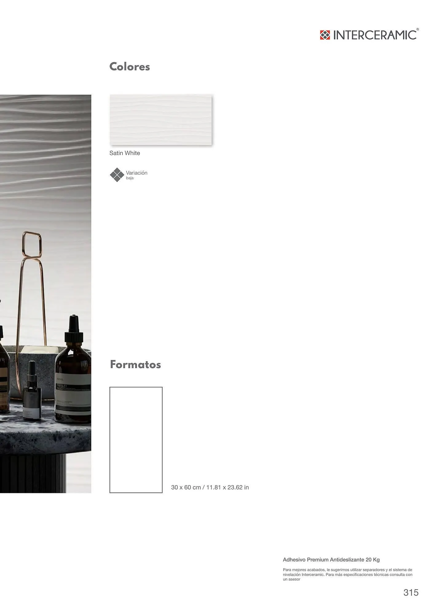 Catálogo de Catálogo Interceramic 12 de marzo al 31 de diciembre 2024 - Pagina 315
