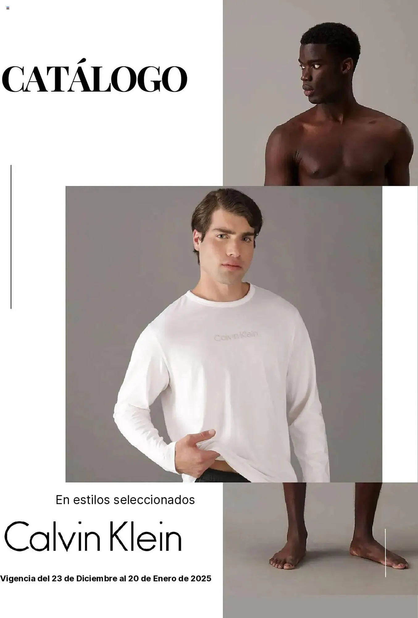 Catálogo de Catálogo Calvin Klein 23 de diciembre al 20 de enero 2025 - Pagina 1