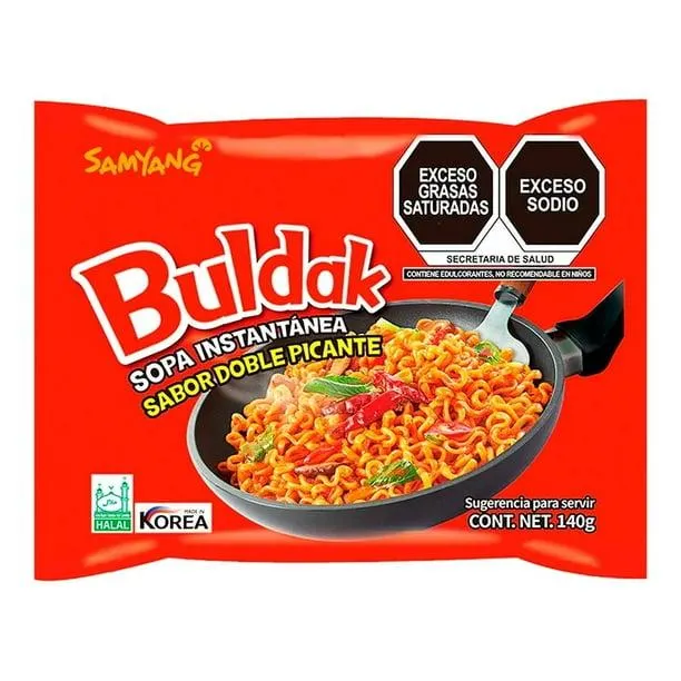 Sopa instantánea Samyang pollo doble picante 140 g