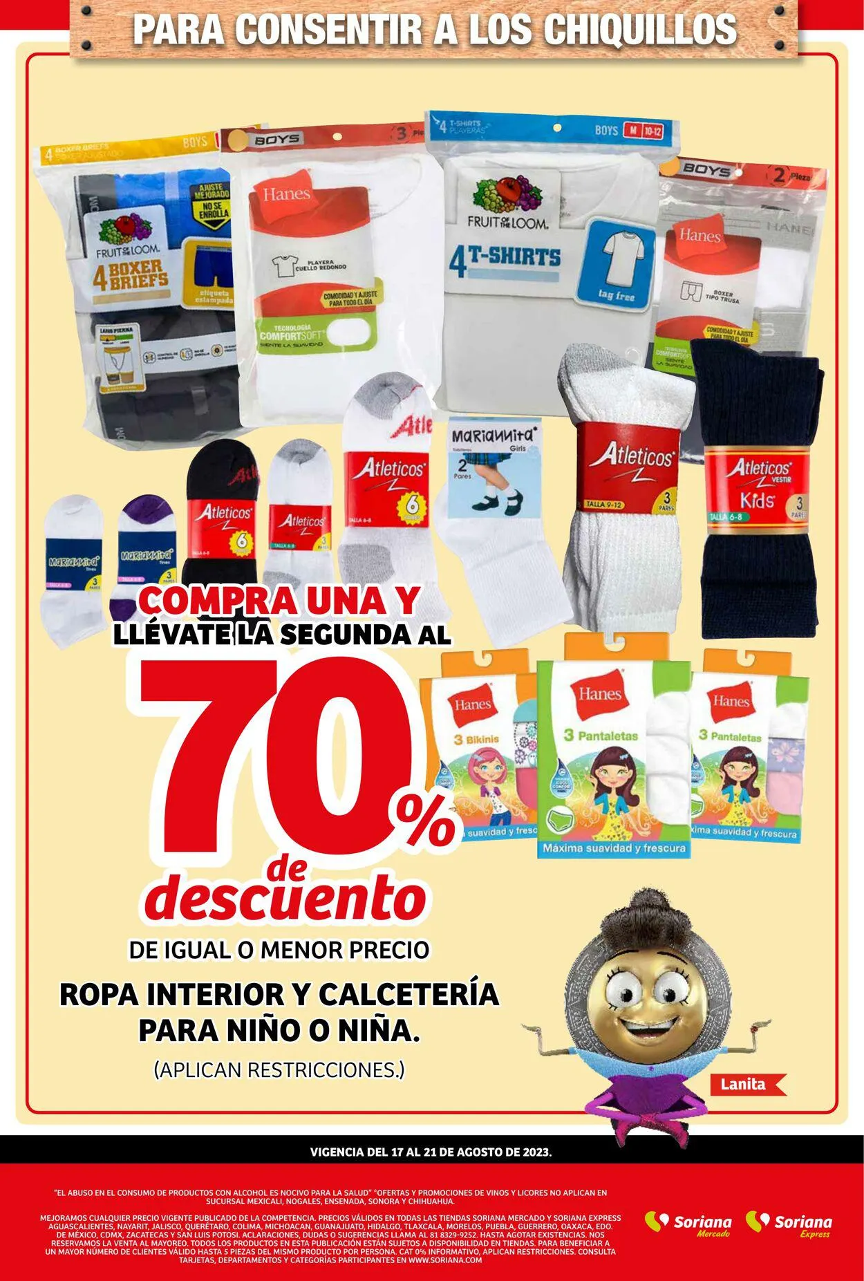 Catálogo de Soriana - El más barato de los precios bajos Oferta actual 17 de agosto al 22 de agosto 2023 - Pagina 9