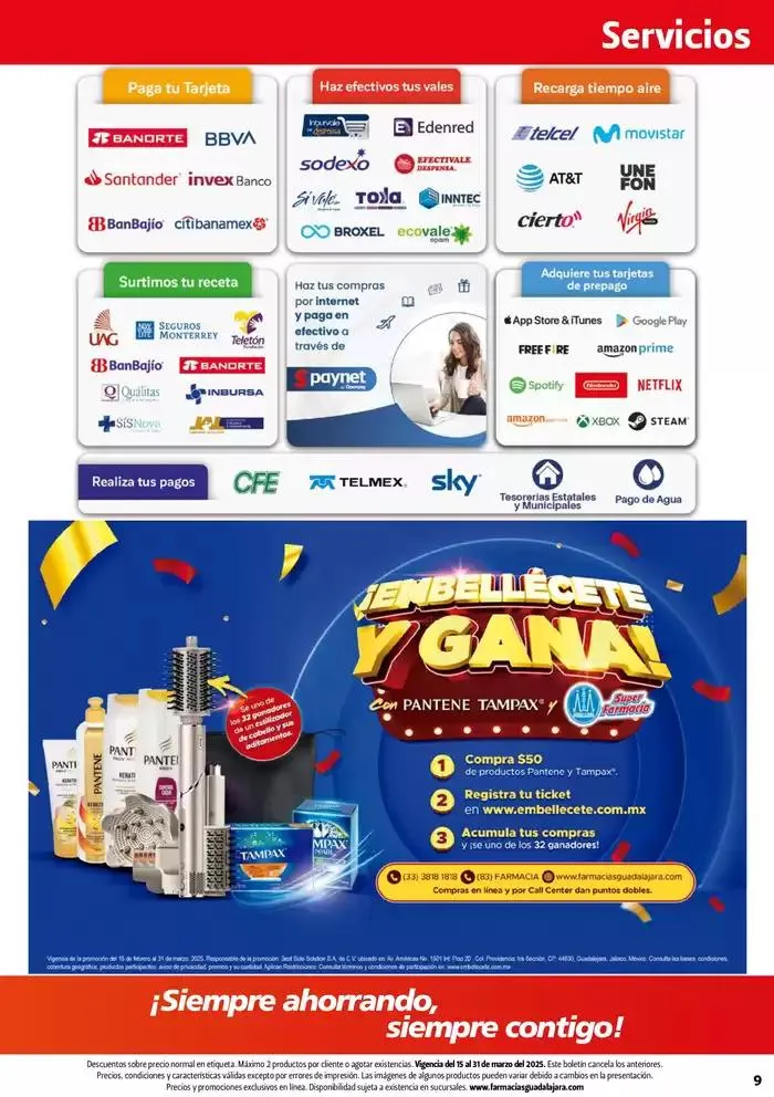 Catálogo de Boletín Farmacias Guadalajara! 15 de marzo al 31 de marzo 2025 - Pagina 9