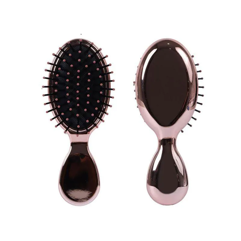 Mini Cepillo Para Cabello Sparkling Star Sintético Golden Rose 14 cm