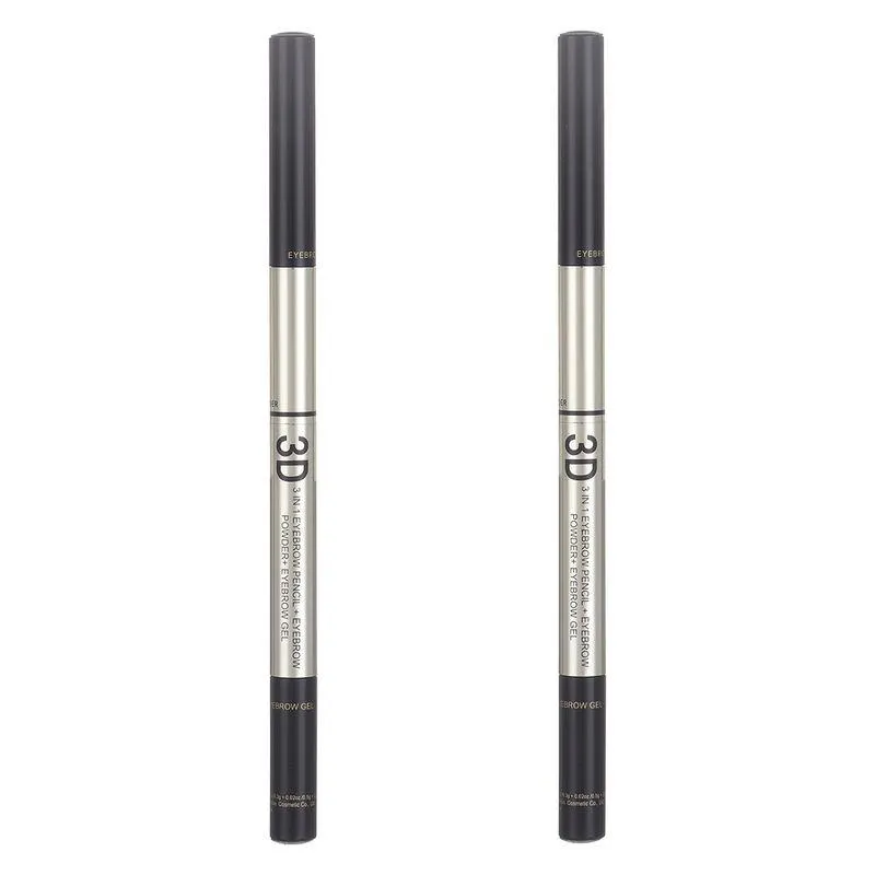 Lápiz Delineador Para Cejas 3 En 1 Café 5 gr